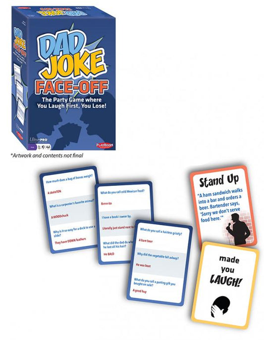 Duel de blagues de papa – Le jeu de société original du défi du visage impassible
