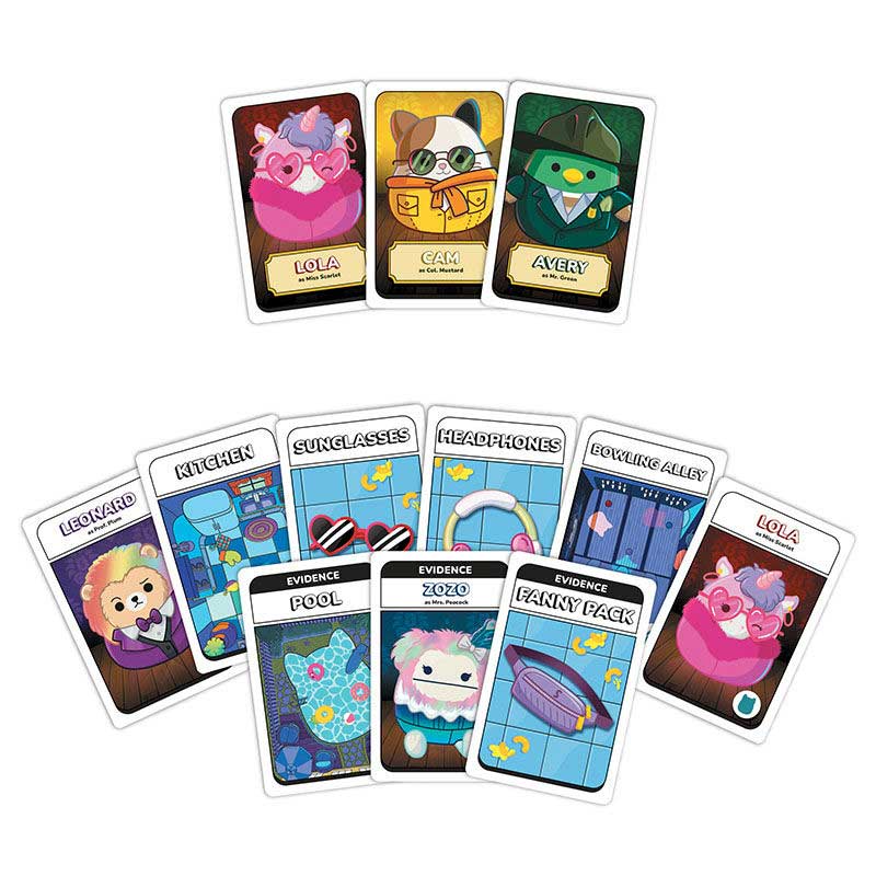 Clue Card Game: Original Squishmallows – Who Stole Winston’s Mac ’n’ Cheese?