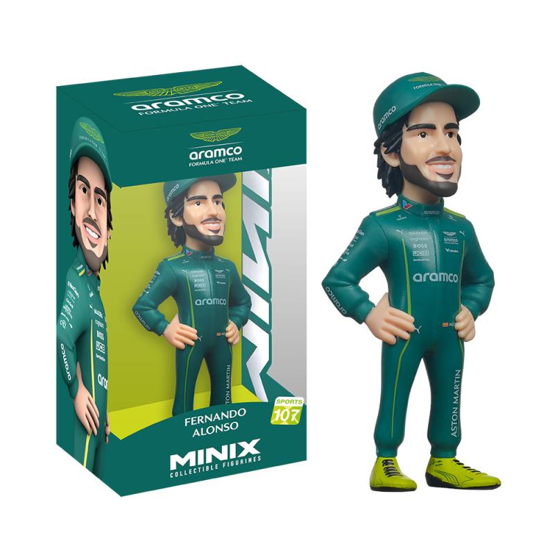 Minix Sports Aston Martin Fernando Alonso Collectible Figurine
